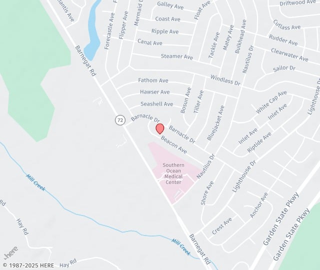 Location Map: 1168 Beacon Ave Manahawkin, NJ 08050