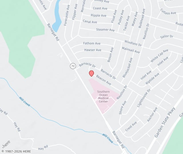Location Map: 1168 Beacon Ave Manahawkin, NJ 08050